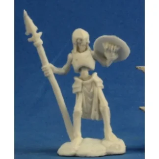 Reaper Miniatures Skeleton Guardian Spearman (3) #77239 Bones RPG Mini Figure - Your Source for Gaming Essentials Best Sale