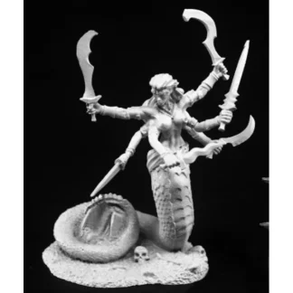 Reaper Miniatures Snake Demon #03766 Dark Heaven Legends Unpainted Metal Figure - Your Source for Gaming Essentials Fashion