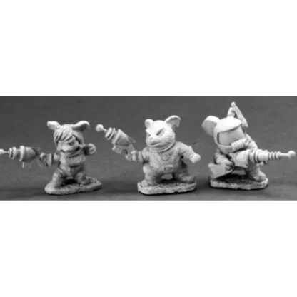 Reaper Miniatures Space Mouslings (3) 01434 Special Edition Unpainted Mini Metal - Your Source for Gaming Essentials Hot