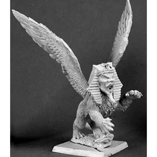 Reaper Miniatures Sphinx, Nefsokar Monster #14256 Nefsokar Unpainted D&D Mini - Your Source for Gaming Essentials Best Sale