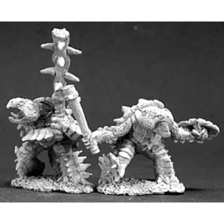 Reaper Miniatures Spikeshell Warriors (2 Pcs) 03272 Dark Heaven Unpainted Metal - Your Source for Gaming Essentials Shop