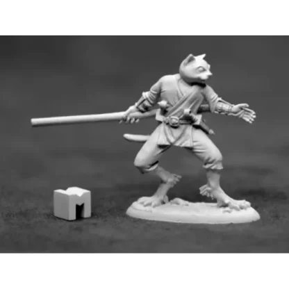Reaper Miniatures Swiftpaw, Catfolk #03923 Dark Heaven Unpainted Metal Figure - Your Source for Gaming Essentials Shop