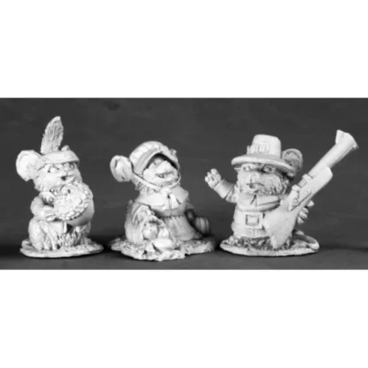 Reaper Miniatures Thanksgiving Mouslings 3P #03536 Dark Heaven Unpainted Metal - Your Source for Gaming Essentials Clearance