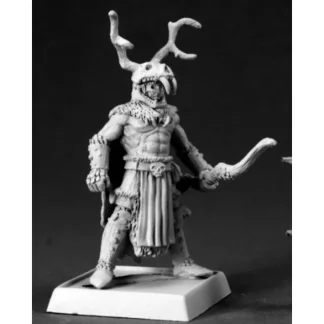 Reaper Miniatures The Stag Lord #60073 Pathfinder Miniatures Unpainted D&D Mini - Your Source for Gaming Essentials Shop