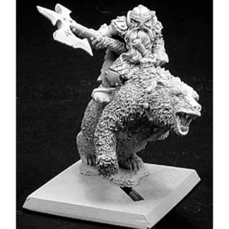Reaper Miniatures Thorvald, Dwarf Bear Rider #14136 Dwarves Unpainted D&D Mini - Your Source for Gaming Essentials Discount