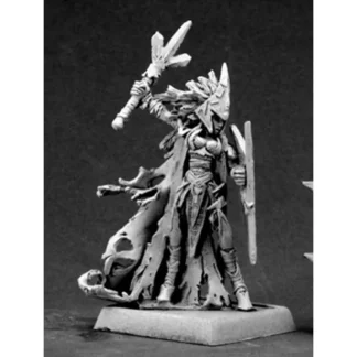 Reaper Miniatures Tierdeleira, Priestess #14575 Darkreach Unpainted RPG D&D Mini - Your Source for Gaming Essentials Online