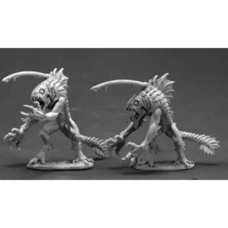 Reaper Miniatures Tiik Warriors (2 Pieces) #03616 Dark Heaven Unpainted Metal - Your Source for Gaming Essentials Best