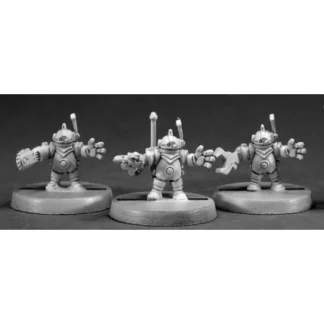 Reaper Miniatures Tool Bots (3) #50015 Chronoscope Metal D&D RPG Mini Figure - Your Source for Gaming Essentials Discount