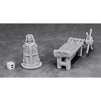 Reaper Miniatures Torture Equipment 2 #77443 Bones Unpainted RPG D&D Mini Figure - Your Source for Gaming Essentials New