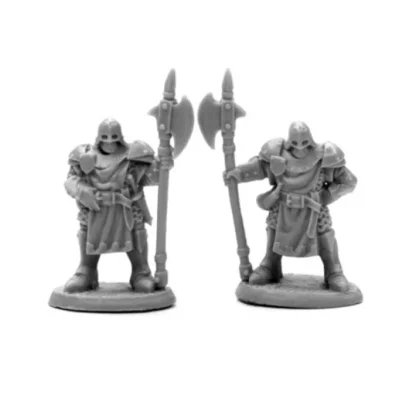 Reaper Miniatures Town Guard (2) #77654 Bones Unpainted Plastic Figures - Your Source for Gaming Essentials Hot