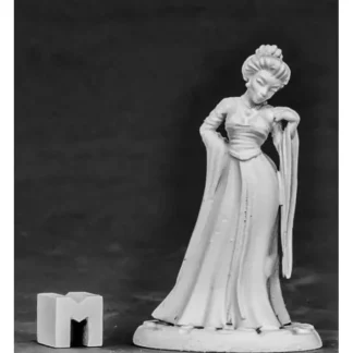 Reaper Miniatures Townsfolk - Courtesan #03856 Dark Heaven Unpainted Metal Mini - Your Source for Gaming Essentials New