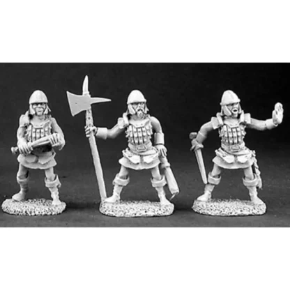 Reaper Miniatures Townsfolk IX: Town Guard 3P 03165 Dark Heaven Unpainted Metal - Your Source for Gaming Essentials New