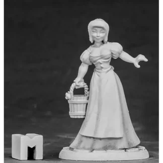 Reaper Miniatures Townsfolk - Milk Maid #03857 Dark Heaven Unpainted Metal Mini - Your Source for Gaming Essentials Fashion