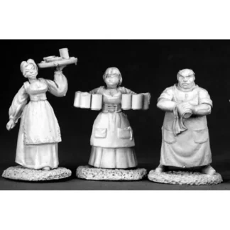 Reaper Miniatures Townsfolk I (3 Pieces) #02583 Dark Heaven Unpainted Metal - Your Source for Gaming Essentials Clearance
