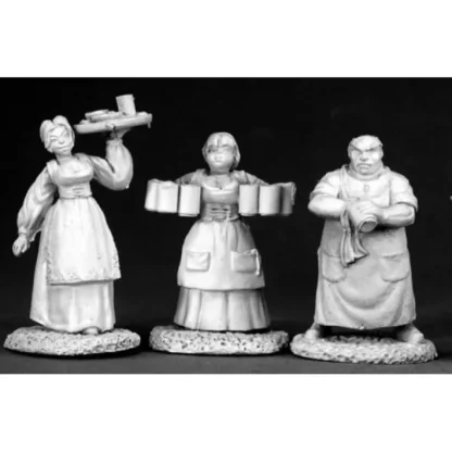 Reaper Miniatures Townsfolk I (3 Pieces) #02583 Dark Heaven Unpainted Metal - Your Source for Gaming Essentials Clearance