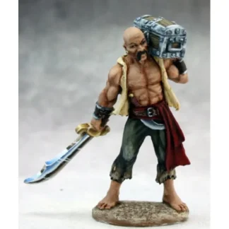 Reaper Miniatures Unpainted Hajad, Torgan Pirate with Loot 03637 Dark Heaven - Your Source for Gaming Essentials Flash Sale