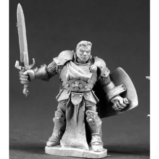 Reaper Miniatures Unpainted Stern Kestrelmann, Paladin Hero #03324 Dark Heaven - Your Source for Gaming Essentials Shop