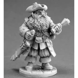 Reaper Miniatures Unpainted Barnabus Frost, Pirate Captain 03646 Dark Heaven - Your Source for Gaming Essentials Outlet