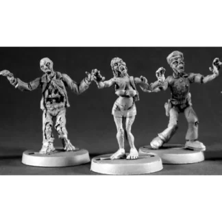 Reaper Miniatures Urban Zombies (3) #50038 Chronoscope Metal D&D RPG Mini Figure - Your Source for Gaming Essentials Online