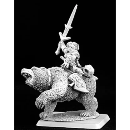 Reaper Miniatures Ursula, Dwarven Bear Rider Captain #14433 Dwarves Unpainted - Your Source for Gaming Essentials Cheap