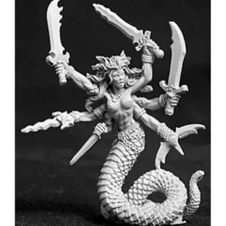 Reaper Miniatures Vandorendra, Snake Demon #02633 Dark Heaven Unpainted Metal - Your Source for Gaming Essentials Sale