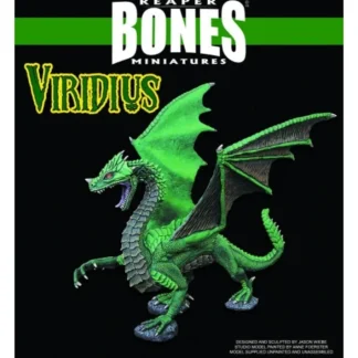 Reaper Miniatures Viridius, Great Dragon #77555 Bones Unpainted Plastic Figure - Your Source for Gaming Essentials Outlet