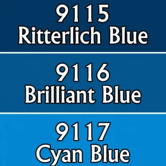 Reaper Miniatures Vivid Blues #09739 Master Series Triads 3 Pack .5oz Paint - Your Source for Gaming Essentials Best Sale