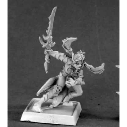 Reaper Miniatures Vysa, Darkspawn Captain #14538 Darkspawn Unpainted D&D Mini - Your Source for Gaming Essentials Clearance