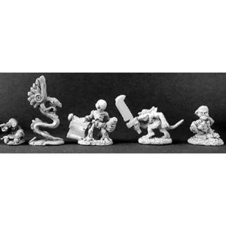 Reaper Miniatures Warlord Familiars III (5) #14296 Warlord Unpainted Mini Figure - Your Source for Gaming Essentials Best