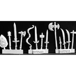 Reaper Miniatures Weapons Pack II (13) #02202 Dark Heaven Unpainted Metal - Your Source for Gaming Essentials Shop
