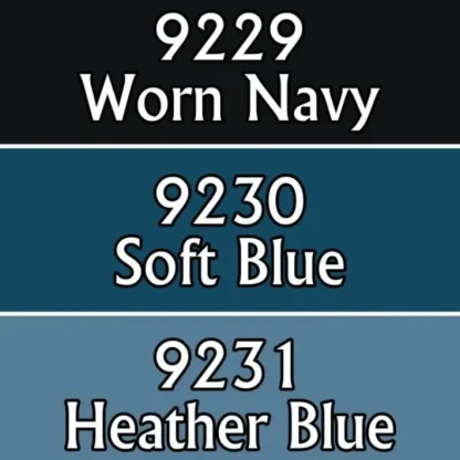 Reaper Miniatures Weathered Blues #09777 Master Series Triads 3 Pack .5oz Paint - Your Source for Gaming Essentials Outlet