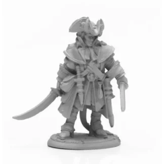 Reaper Miniatures Wicked Hand: Vax Kreel, Hellborn Pirate #04021 Unpainted Metal Figure - Your Source for Gaming Essentials Store