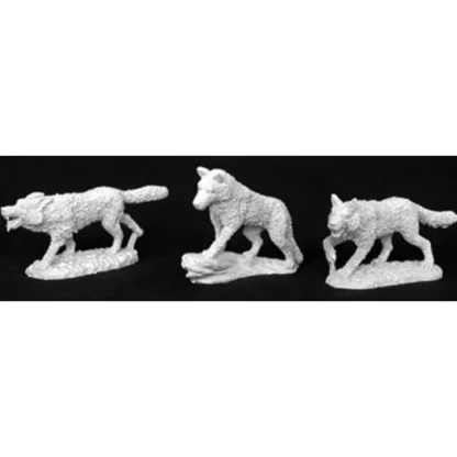 Reaper Miniatures Wolf Pack (3 Pieces) #02830 Dark Heaven Unpainted Metal - Your Source for Gaming Essentials Clearance