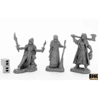 Reaper Miniatures Women of Dreadmere (3) #44036 Bones Black Unpainted Plastic - Your Source for Gaming Essentials Flash Sale