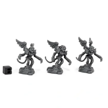 Reaper Miniatures WWWOZ Winged Monkeys (3) #80061 Chronoscope Unpainted Plastic - Your Source for Gaming Essentials New