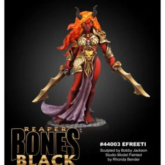 Reaper Miniatures Ziba, Female Efreeti #44003 Bones Black Plastic Unpainted Mini - Your Source for Gaming Essentials New
