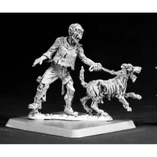 Reaper Miniatures Zombie Dog Handler #50069 Chronoscope D&D RPG Mini Figure - Your Source for Gaming Essentials Clearance