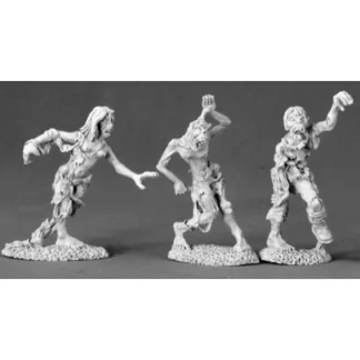 Reaper Miniatures Zombies (3 Pieces) #03471 Dark Heaven Legends Unpainted Metal - Your Source for Gaming Essentials Discount