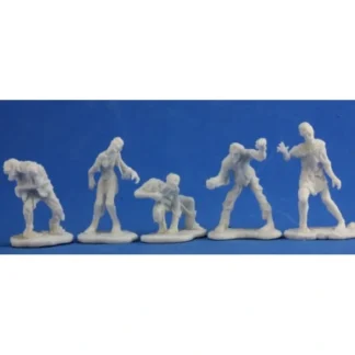 Reaper Miniatures Zombies! (5) #77342 Bones Plastic D&D RPG Mini Figure - Your Source for Gaming Essentials Sale