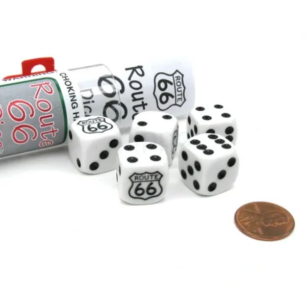 Route 66 Dice Game with 5 Dice Travel Tube and Gaming Instructions - Your Source for Gaming Essentials Hot