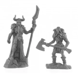 Rune Wight Thane and Jarl #44143 Bones Black Unpainted Plastic Figures - Your Source for Gaming Essentials Discount