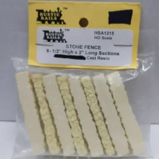 Trains | Rustic Rails HSA1215 HO Stone Fence 8-1/2" High x 2" Long Sections Cast Resin - Your Source for Gaming Essentials