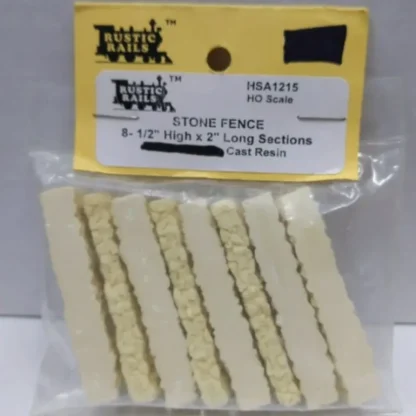 Trains | Rustic Rails HSA1215 HO Stone Fence 8-1/2" High x 2" Long Sections Cast Resin - Your Source for Gaming Essentials