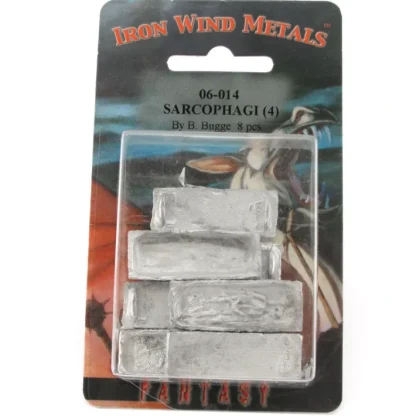Sarcophagi (4) 2 Empty, 1 Occup, 1 w/ Treasure #06-014 Classic Ral Partha Figure - Your Source for Gaming Essentials Sale