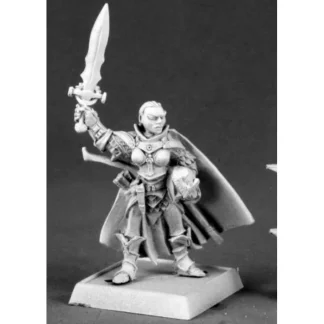 Seelah, Iconic Female Paladin #60019 Pathfinder Miniatures Unpainted - Your Source for Gaming Essentials New