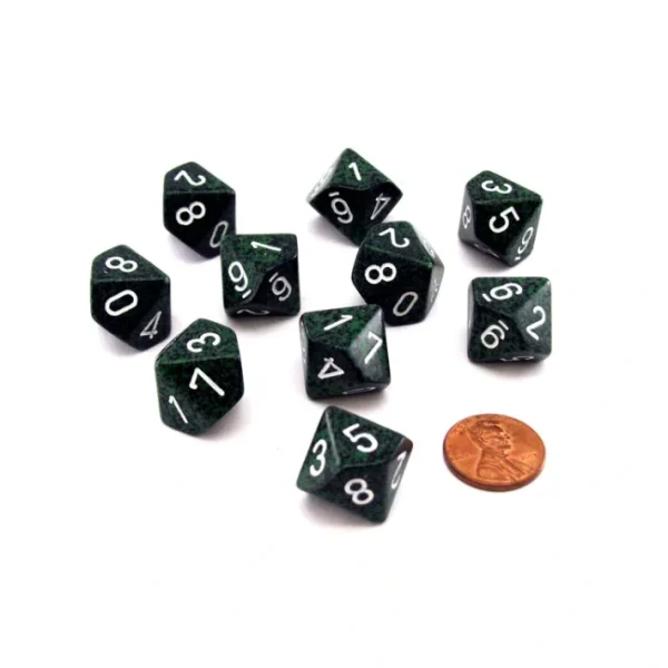Set of 10 Chessex D10 Dice - Speckled Recon - Your Source for Gaming Essentials Outlet