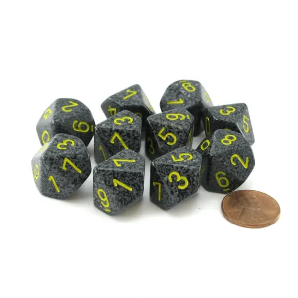 Set of 10 Chessex D10 Dice - Speckled Urban Camo - Your Source for Gaming Essentials Store