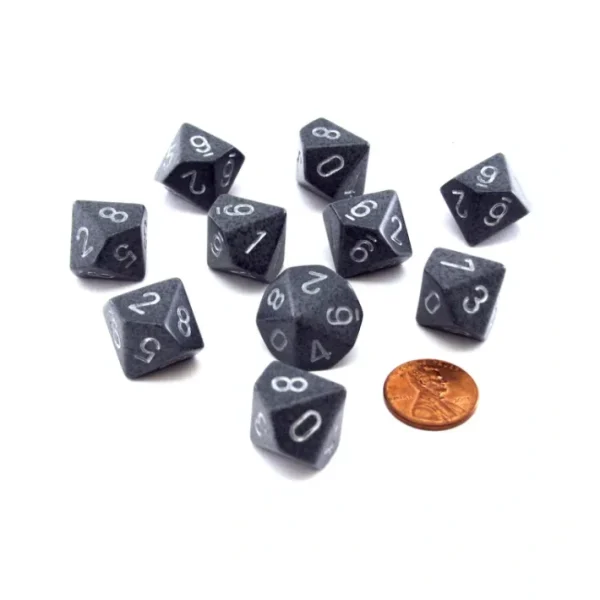 Set of 10 Chessex D10 Dice - Speckled Hi Tech - Your Source for Gaming Essentials New