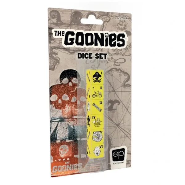 Set of 6 D6 Pop Culture Dice - The Goonies - Your Source for Gaming Essentials Clearance