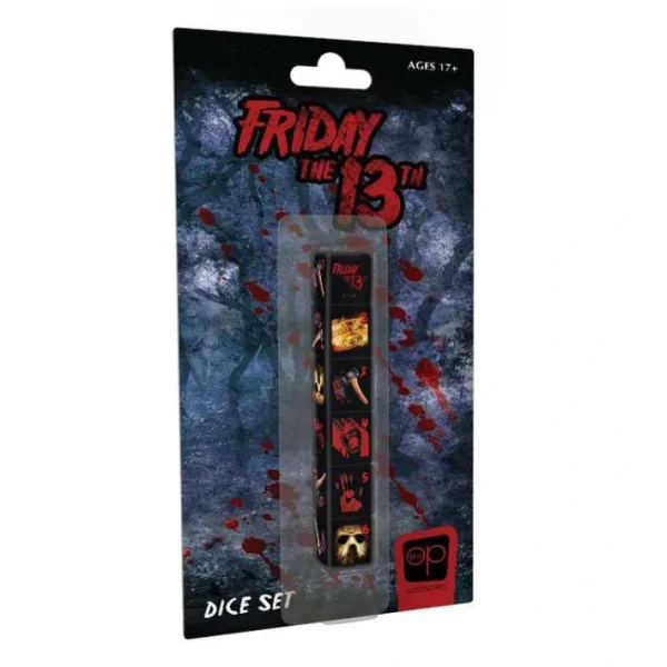 Set of 6 D6 Pop Culture Dice - Friday the 13th - Your Source for Gaming Essentials Flash Sale